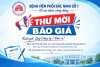 THƯ MỜI BÁO GIÁ SỐ 469: Mời báo giá cung cấp gói dịch vụ thu gom, vận chuyển và xử lý chất thải y tế